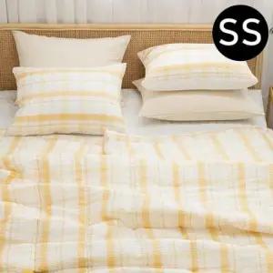 [생활] 이불 베개솜 SS 샤브레 간절기 여름 패드세트 슈퍼싱글 별매 옐로우