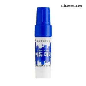 [생활] 에듀 화이트 파랑색 1다스 보드마카 12개입 라인플러스