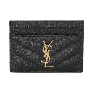 423291 BOW01 1000 카산드라 마틀라쎄 골드 로고 카드지갑