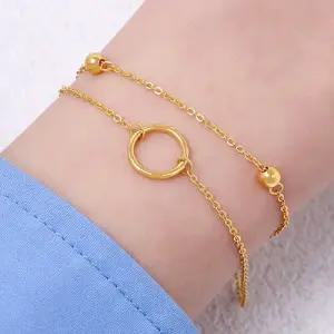 여자 순금 팔찌 7.5g  [써클링 더블체인]