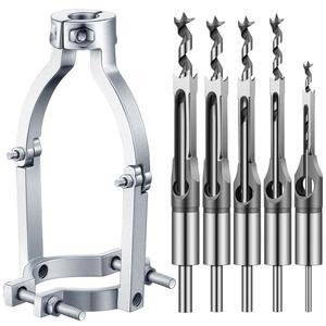 6PCS 사각 구멍 드릴 비트 목공 11 12 16MM 도구 세트