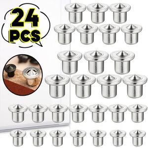 24PCS DOWEL 드릴 센터 포인트 도구 로케이터 목공 10 12MM