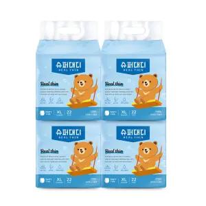 슈퍼대디 리얼씬 팬티 기저귀 4팩 특대형, 88매