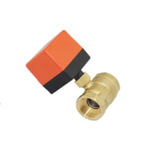 전동 전기 3선 밸브 황동 제어