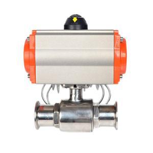 25MM 위생 밸브 삼중 클램프 복동 304 페룰 스틸 유형 스테인레스 실린더