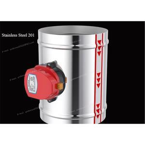 220V 12V 24V 스테인레스 스틸 201 전동 댐퍼 솔레노이드 밸브