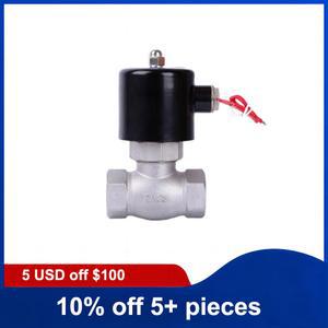 2인치에서 2인치 스테인리스 스틸 스팀 솔레노이드 고온 일반 24V AC220V 밸브