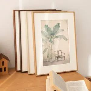 코인 우드 우드액자 알루미늄 프레임 액자프레임 액자 60 70