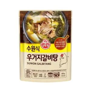 캠핑 아침 식사 대용 우거지갈비탕 즉석 국 요리 500g 12개