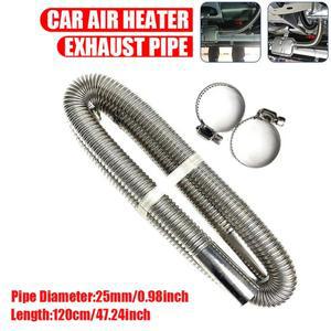 스테인리스 스틸 디젤 히터 배기 파이프 1.2M/47.24인치 2개의 클램프 포함 자동차 주차용 연료 탱크 튜브