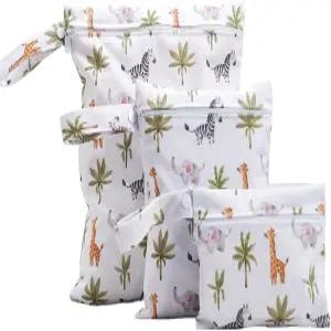 지퍼가 달린 3피스 방수 습식 드라이백 세트 - 수영 기저귀 아기 헬스장 및 해변 액세서리를 위한 내구성