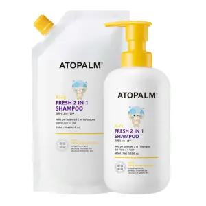 아토팜 키즈 프레쉬 2in1 샴푸 460ML+400ML(리필) 유아어린이샴푸+[증정]키티마스크팩5매