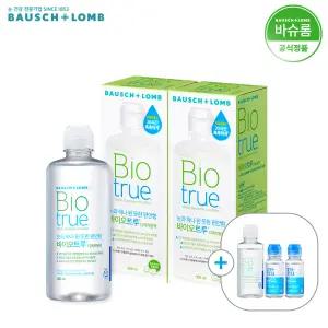 [클리어런스] 바슈롬 바이오트루 렌즈세척액 300ml x2개 (+120ml) (소비기한 27-03-31)