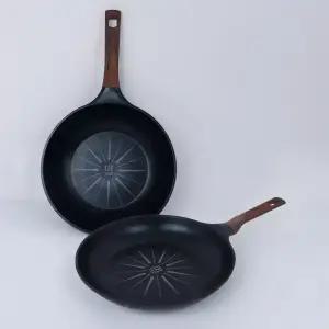 키친아트 IH 인덕션 후라이팬+궁중팬 28cm 세트