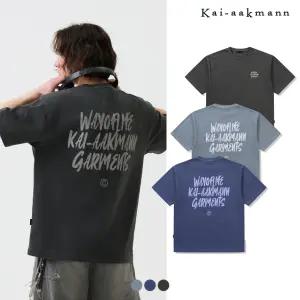 [택가 39000원][카이아크만]유니) 피그다잉 레터링 반팔티 (레귤러핏)(3COLOR) (LKTMCTR702M)