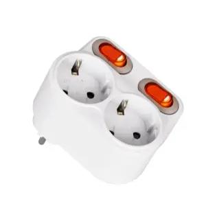 현대 절전 2구 개별회전 멀티탭