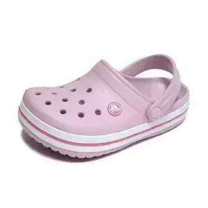 크록스 키즈 크록밴드 클로그 주니어 아동 슬리퍼 샌들 발레리나핑크 204537-6GD