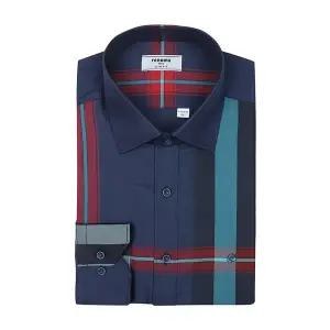 [레노마](센텀시티점)[슬림핏] 세련된느낌의 데일리용  CP 원포인트 빅체크 블루남방셔츠 (RLFSL0139-BU)