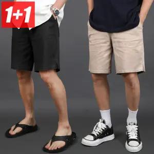 [스타일준]1+1 남자 마 린넨 5부 밴딩 남성 반바지