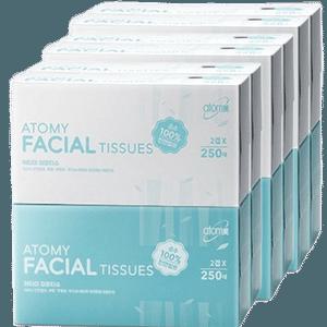 애터미 미용티슈 천연펄프 250매 12개 PL