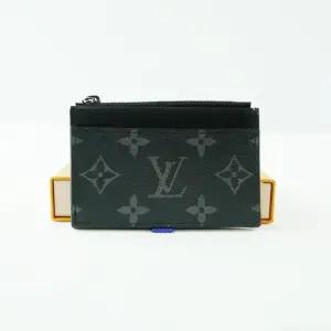 [프랑스 정품] 루이비통 코인 카드홀더 카드지갑 지퍼포켓 블랙 (M82253)