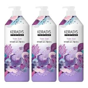 케라시스 퍼퓸 바이올렛 로즈 린스, 1L, 3개