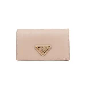 [명품] 비텔로 삼각로고 카드지갑 핑크베이지 1MC122 2DDU F0236