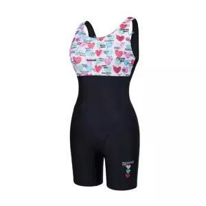 [레노마수영복](하남점)*지퍼백 폴리백 2종 무상증정* 여아 컬러하트 반신수영복 블랙 RN-GS2E864-BK