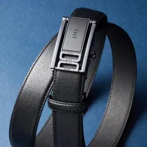 [닥스](강남점)DBBE4E834BK [자동벨트][DD Symbol] 블랙 트윌 엠보 남성 소가죽 자동벨트