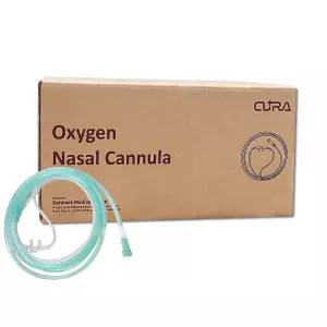 큐라 나잘캐뉼라 성인용 100개/1박스 산소콧줄 비강캐뉼라 산소투여용 튜브카테타