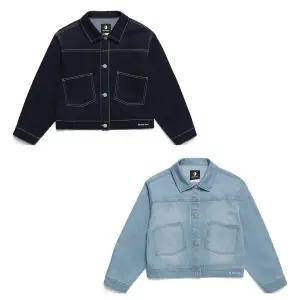 [블랙야크키즈](김해점)멋스러운 오버핏 데님자켓 [카라데님자켓] 남녀공용 간절기 패션 필수템 정상가1...