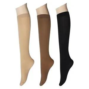 [서울양말]개별포장 고탄력 판타롱 밴드 스타킹 10켤레 국산 80D 고급 두꺼운 무릎스타킹