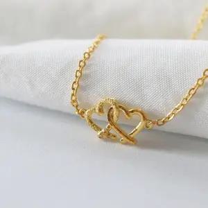 24k순금 더블 콤비 하트 목걸이3.75g