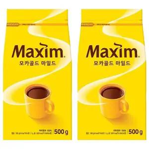 맥심 모카골드 커피 리필 500g x 2개