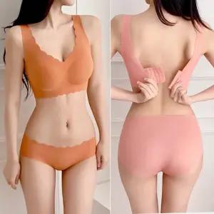 [더리시드]리얼 스킨핏 빅사이즈 심리스 브라 L~6XL