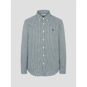 [빈폴] 시어서커 마이크로 깅엄 셔츠  그린 (BC5364C19M)