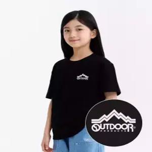 [아웃도어 프로덕츠 키즈]에센셜 백그래픽 반팔티 (블랙) OD252ISS02_BLK