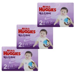 하기스 맥스드라이 밴드형 2단계 공용 58매 x 3팩