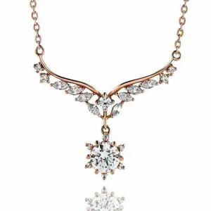[하나다이아몬드]5부 천연다이아몬드 목걸이 [루키]현대 프로포즈 양장 예물 목걸이 HNDN05723