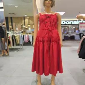 [에고이스트] 플리츠 주름 리본 포인트 민소매 원피스   EQ2WO-563