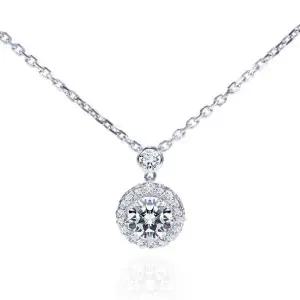 [하나다이아몬드]1캐럿 천연다이아몬드 목걸이 [리사] 헤일로 프로포즈 HNDN1C708