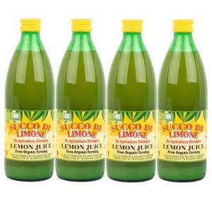 유로푸드 유기농 레몬쥬스 500ml 4개