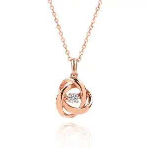 [하나다이아몬드]1부 랩다이아몬드 14k 18k 목걸이 댄싱 프로포즈 데일리 앨리 HNLDN0123