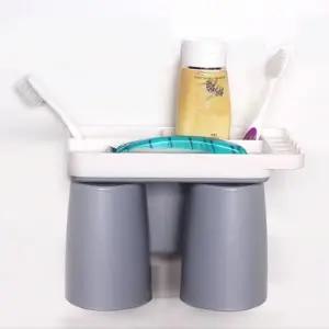 [하프클럽/셀러허브_여성트랜드패션]칫솔걸이 자석 칫솔꽂이 세트 양치컵2P