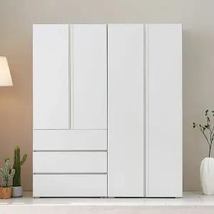 BIF보루네오 보루네오 시그니아 LPM 키큰장 1600 3단서랍 옷장세트