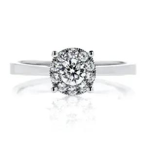 [하나다이아몬드]2부 랩다이아몬드 데일리 반지 오데뜨 HNDLDR028