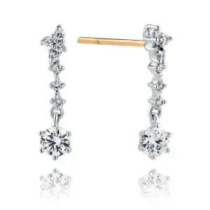 [하나다이아몬드]1부 랩다이아몬드 드롭 라인 데일리 귀걸이 비스 HNLDER0135