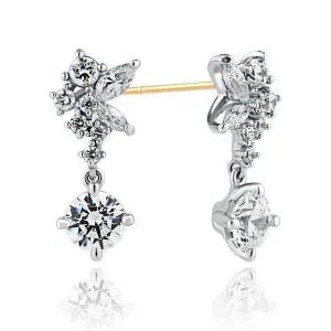 [하나다이아몬드]3부 천연 다이아몬드 귀걸이 [세나] 현대 감정서 프로포즈 웨딩 기념일 선물 예물 HNDE...