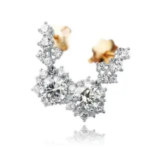 [하나다이아몬드]3부 다이아몬드 14k 18k 현대 우신 GIA 예물 프로포즈 귀걸이 제인 HNDER03901