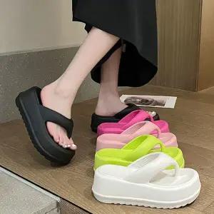 [하프클럽/] EVA 플랫폼 키높이 쪼리 슬리퍼(7.5cm)-6301